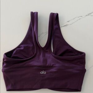 ALO Yoga Deep Purple Sports Bra